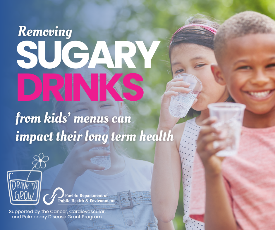 Removing sugary drinks from Kids' Menus can impact their long term health