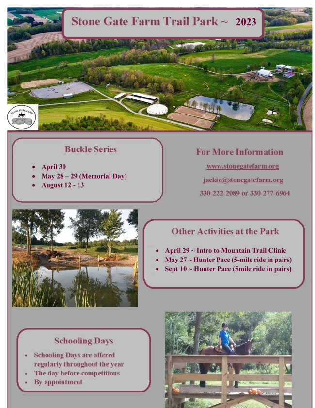 It's Officially Spring Winona Horse Trials is NOW OPEN and much more