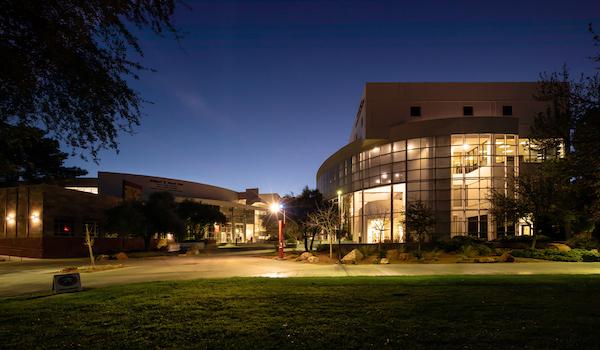 UNLV campus at night