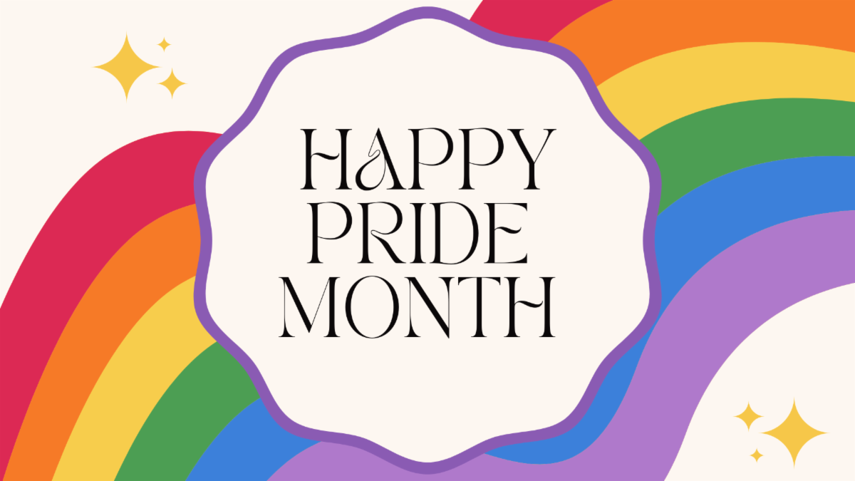 Pride month celebration graphic