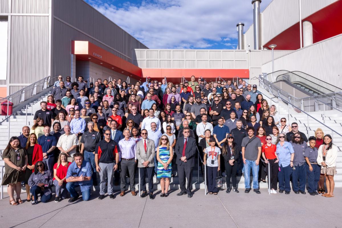 Business Affairs Department Photo showing all BA staff who were at the all-staff meeting fall 2026