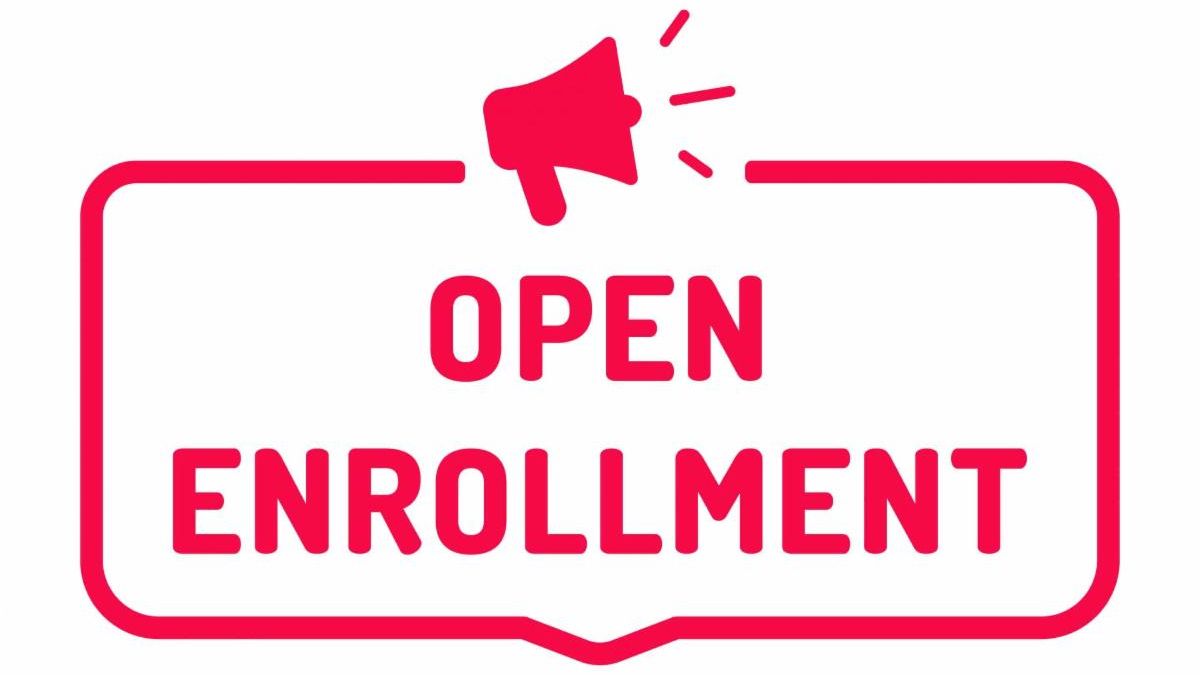 open enrollment red bullhorn