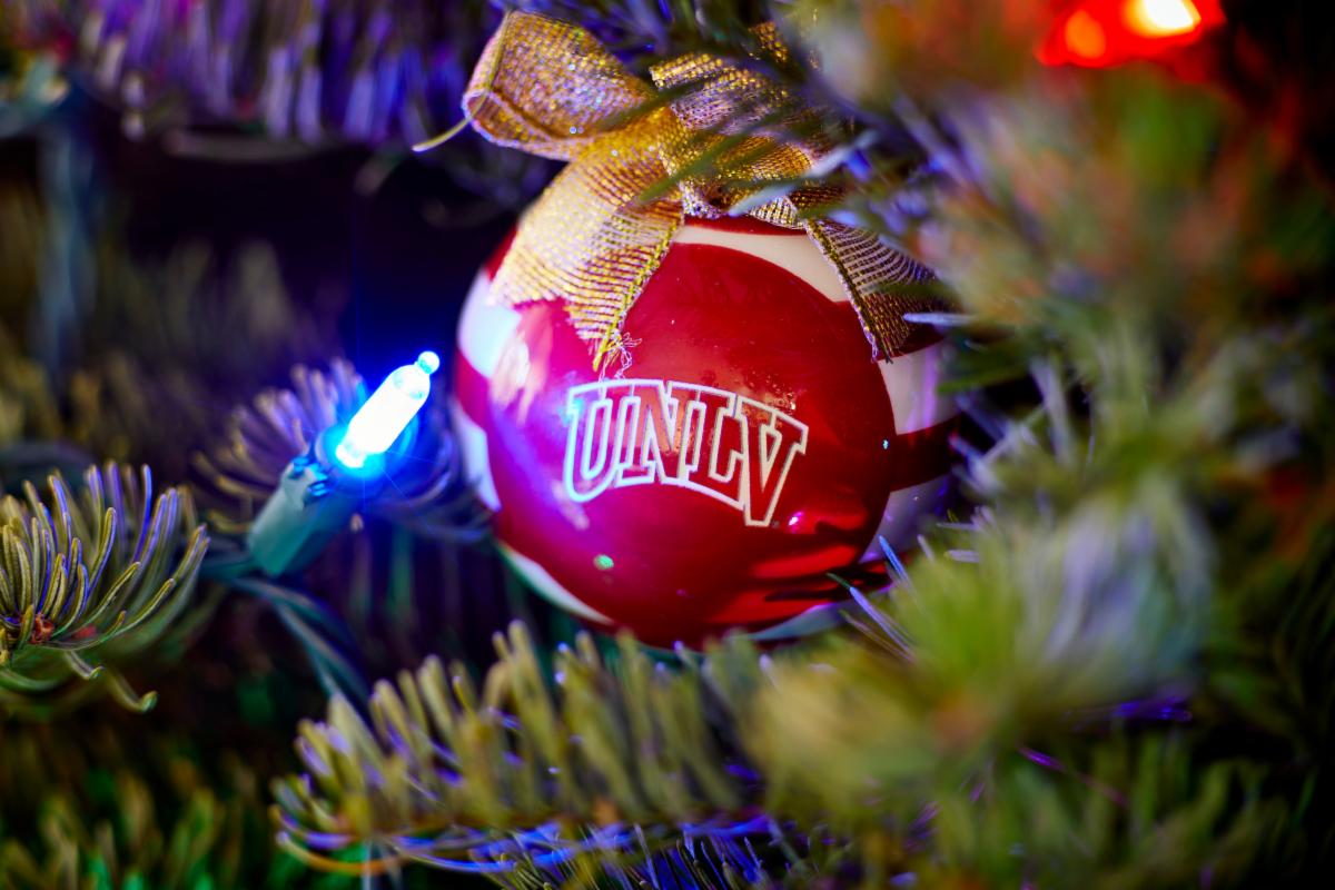 UNLV holiday decoration