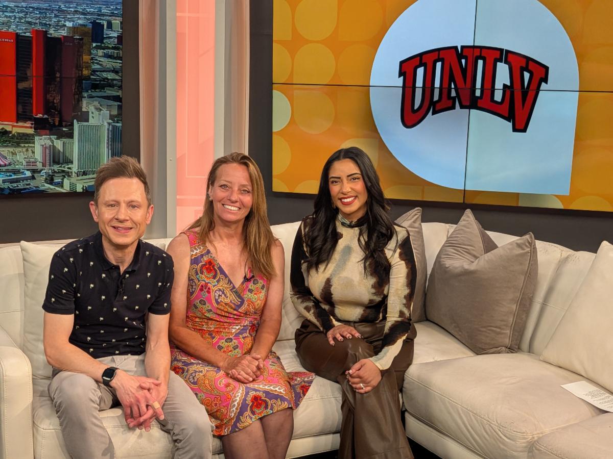 Tara Pike with the hosts of the Morning Blend