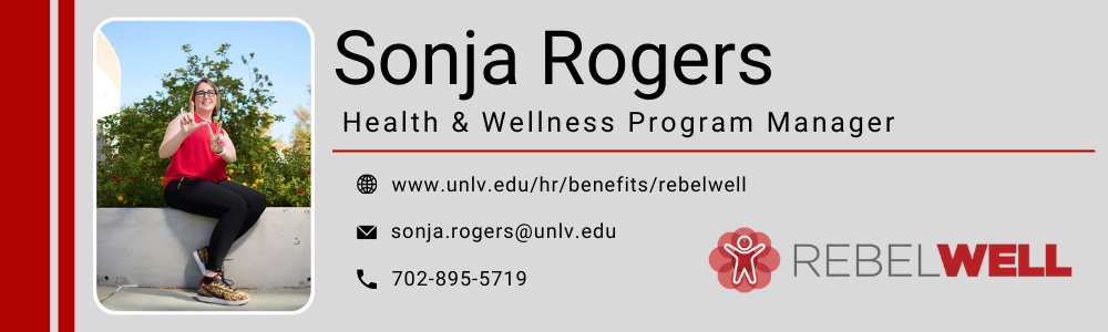 Email signature for Sonja Rogers