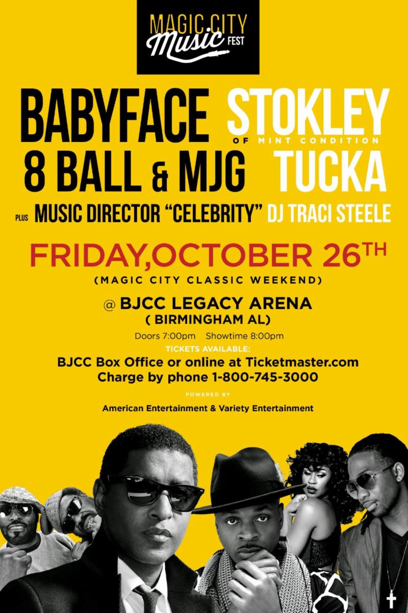 BABYFACE, Stokley from Mint Condition, Tucka, 8Ball & MJG lFRIDAY