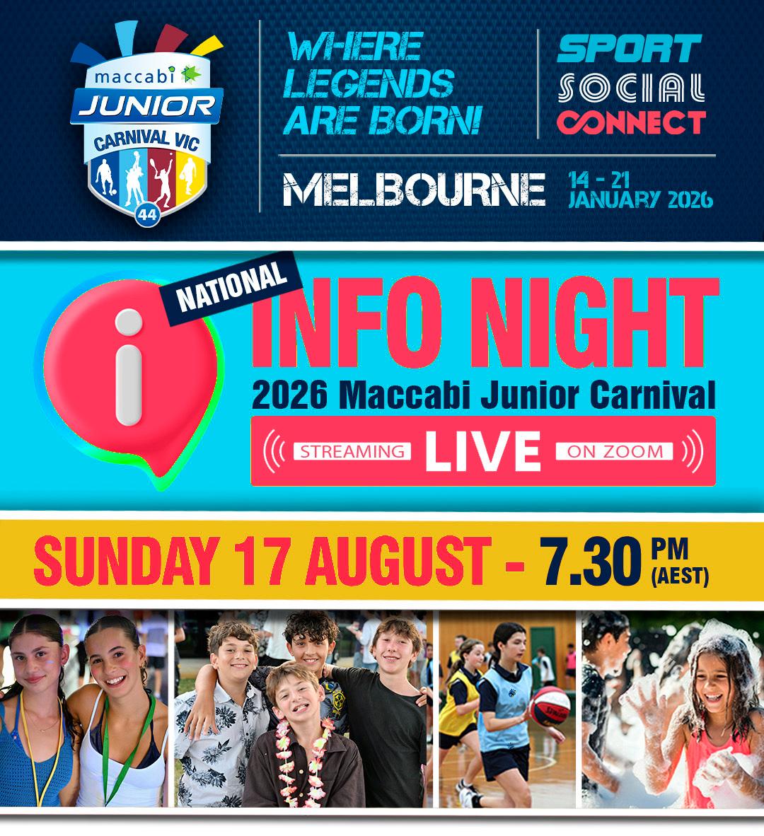 Dear Maccabi Friend, join us for the 2026 Maccabi Junior Carnival ...