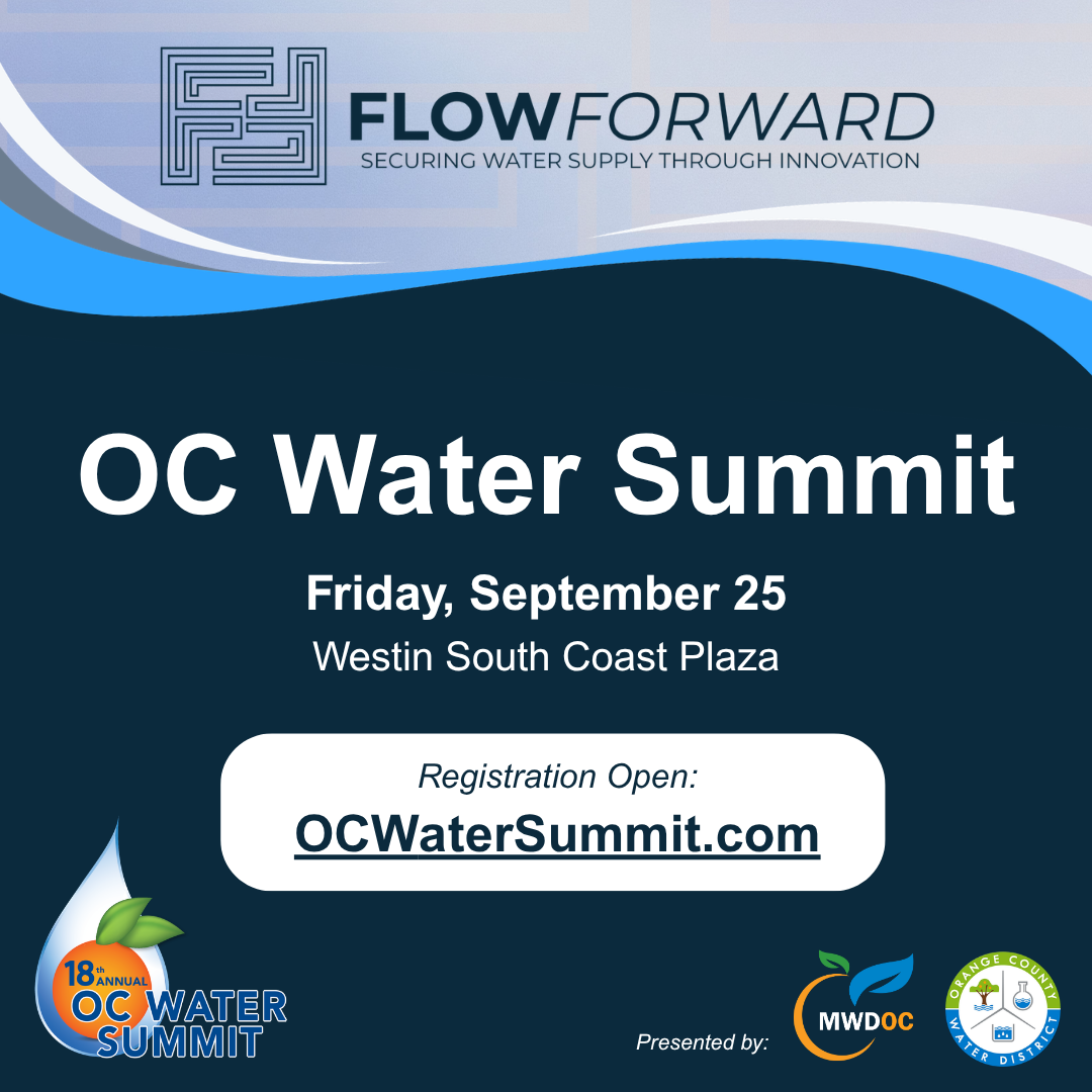 Flyer for the OC Water Summit