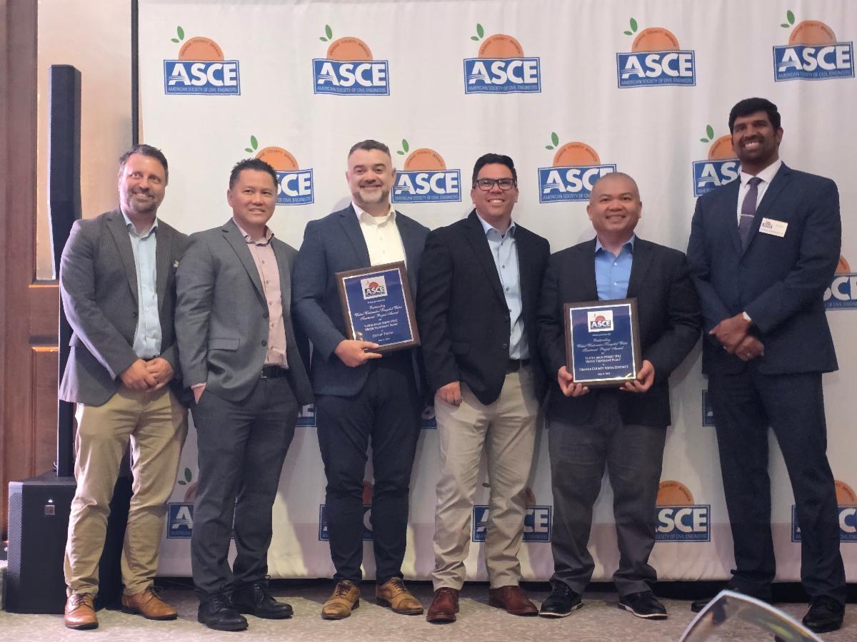 OCWD and City of Tustin receive ASCE OC award