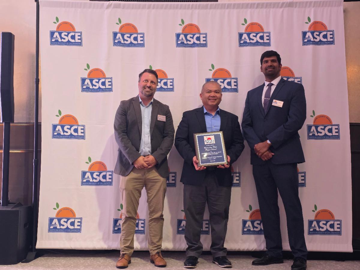 OCWD and City of Orange receive ASCE OC award