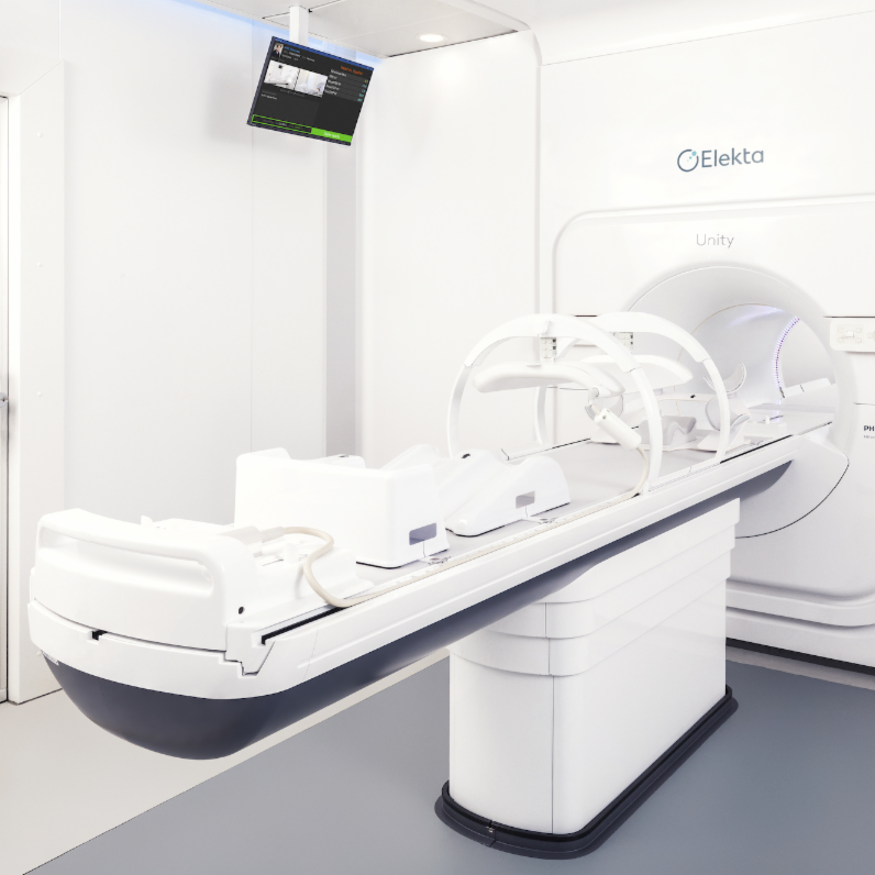 MR-Linac machine in sterile hospital environment