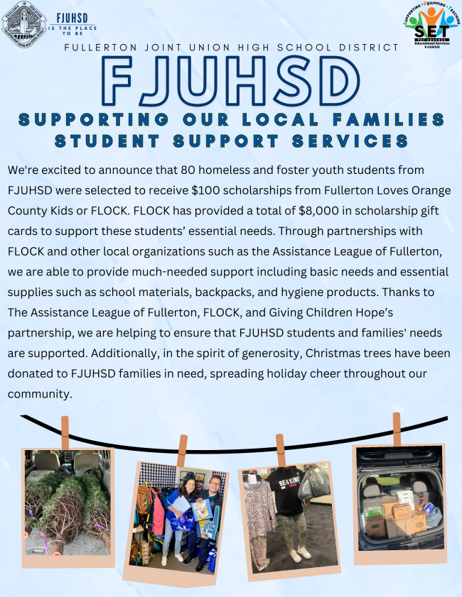 FJUHSD January Newsletter Dear FJUHSD Family