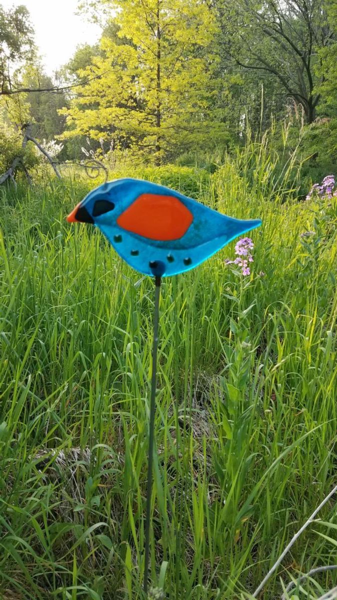 Fused Glass Bird