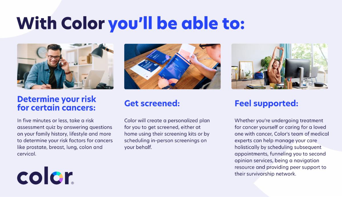 Introducing: A new cancer screening benefit, Color Health