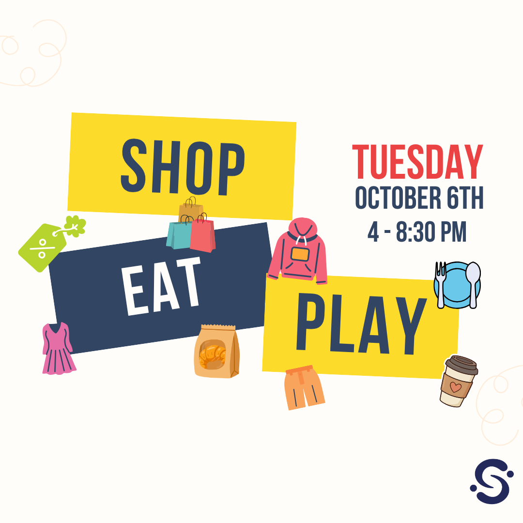 Shop, Eat and Play outing. For more info contact Amy Anderson at aanderson@shelbydd.org