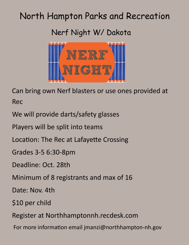 North Hampton Friday Folder for October 21, 2022