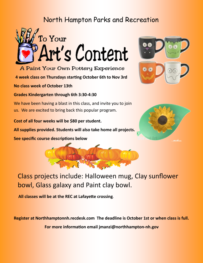 North Hampton Friday Folder for September 30, 2022