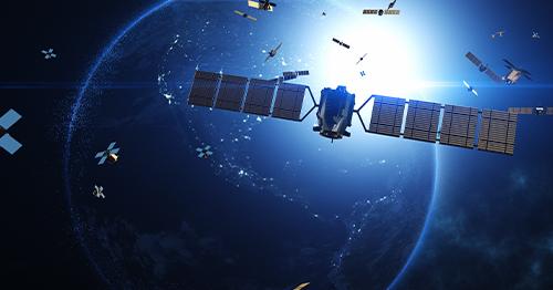 satellites orbiting Earth