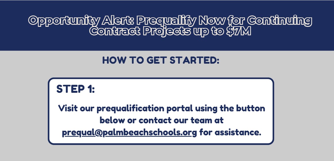 Updated Opportunity Alert: Prequalify Now for Continuing Contract ...