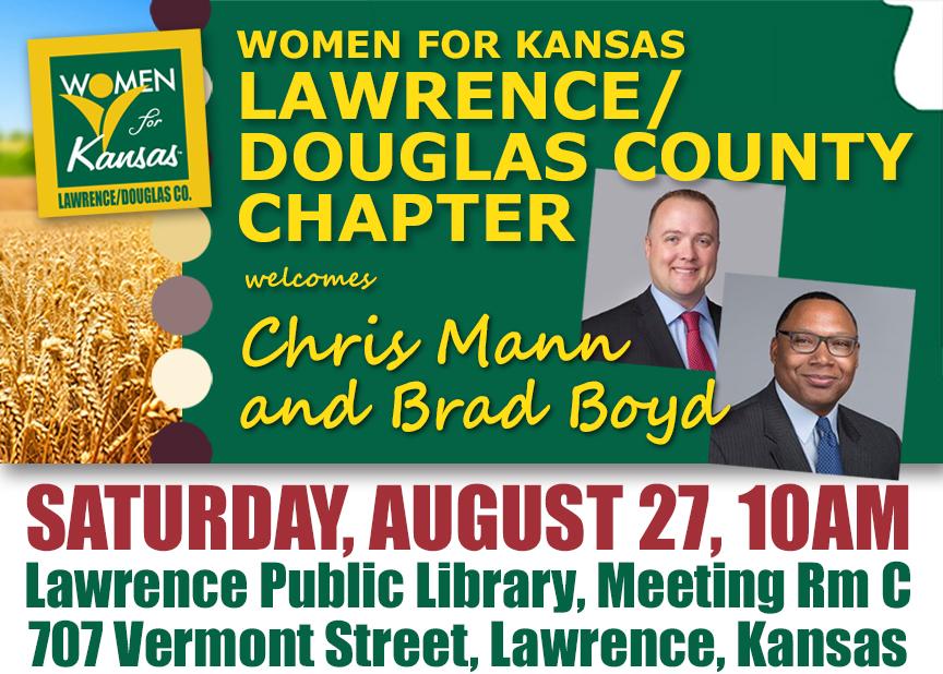 Lawrence/Douglas County Women for Kansas Candidate Chris Mann