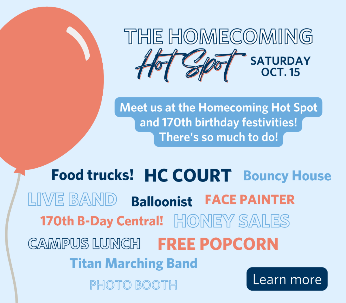 Invitation homecoming reunion weekend 