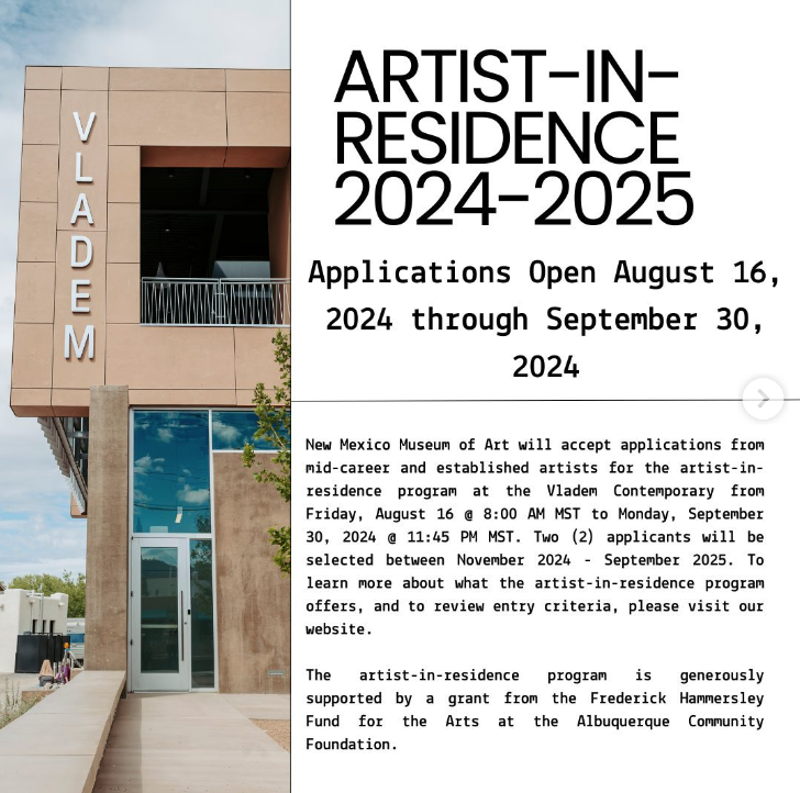 Artist in Residence Call for the Vladem Museum