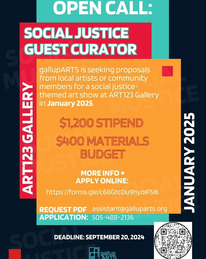 ART123 Gallery Open Call for Social Injustice Curator