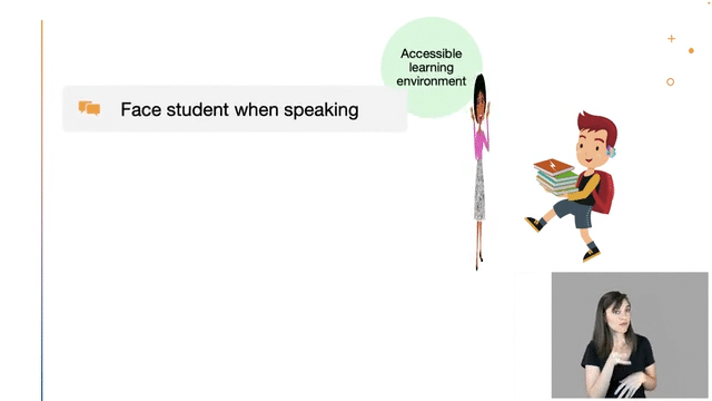 gif of HLP 18 video showing a teacher facing a student