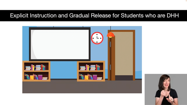 Gif of example of explicit instruction for DHH