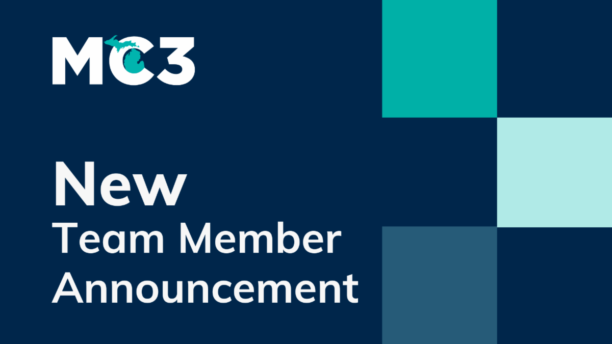 New team member announcement with MC3 logo.