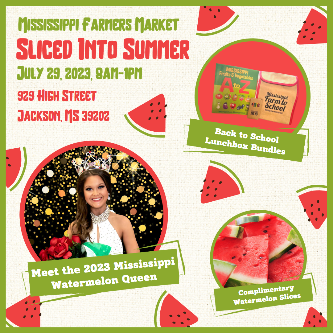 🎨Thursday & Saturday at the Mississippi Farmers Market!🎨