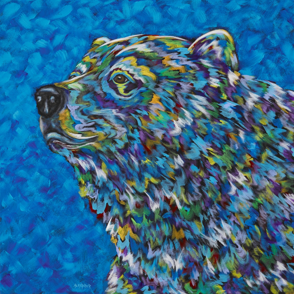 The Majestic One Acrylic on Canvas by artist Angela Alexander 20 by 20