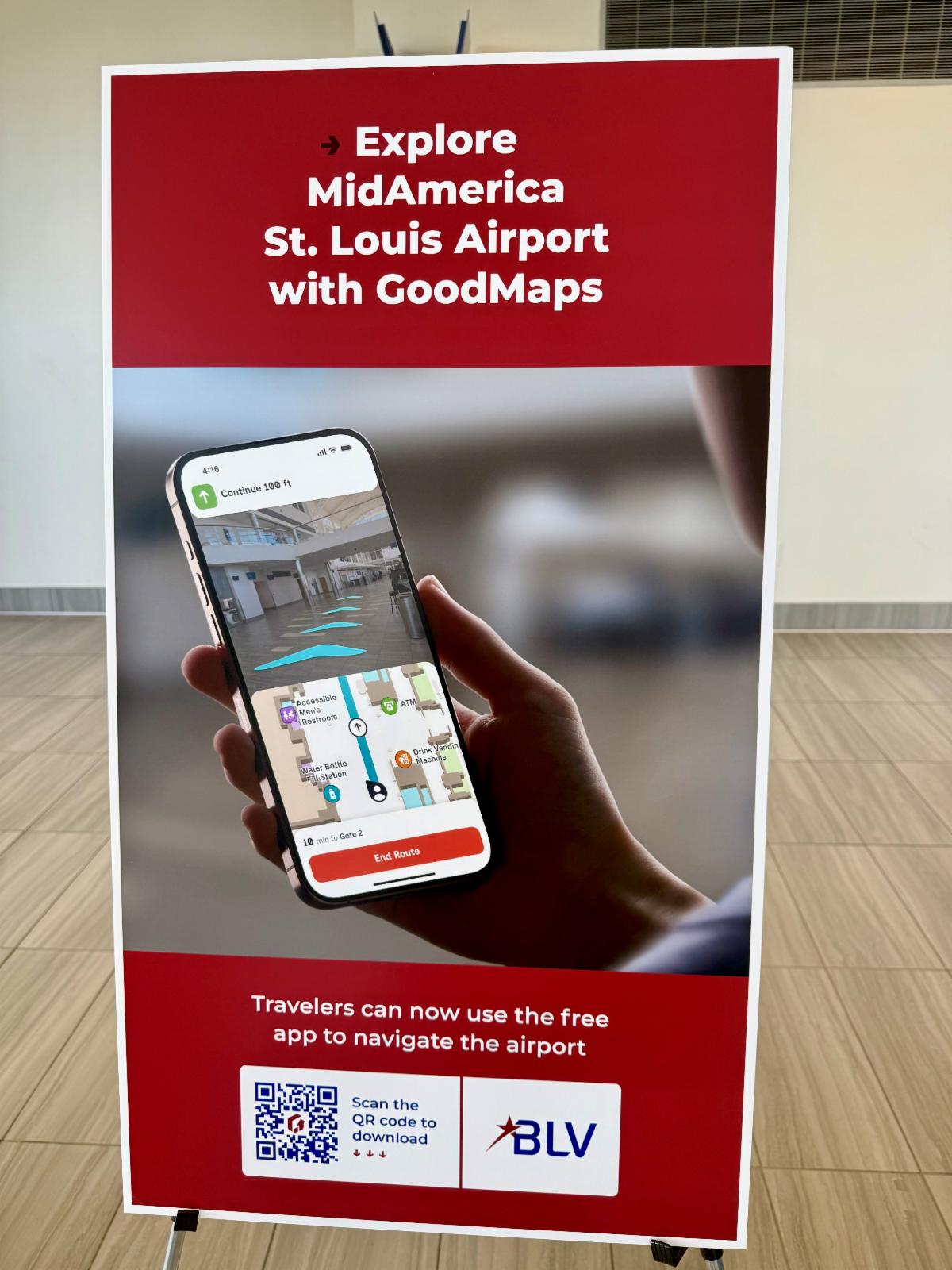 GoodMaps signage image at BLV