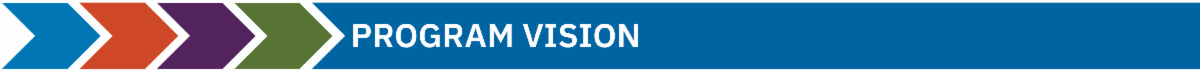 Section Header that states "Program Vision"