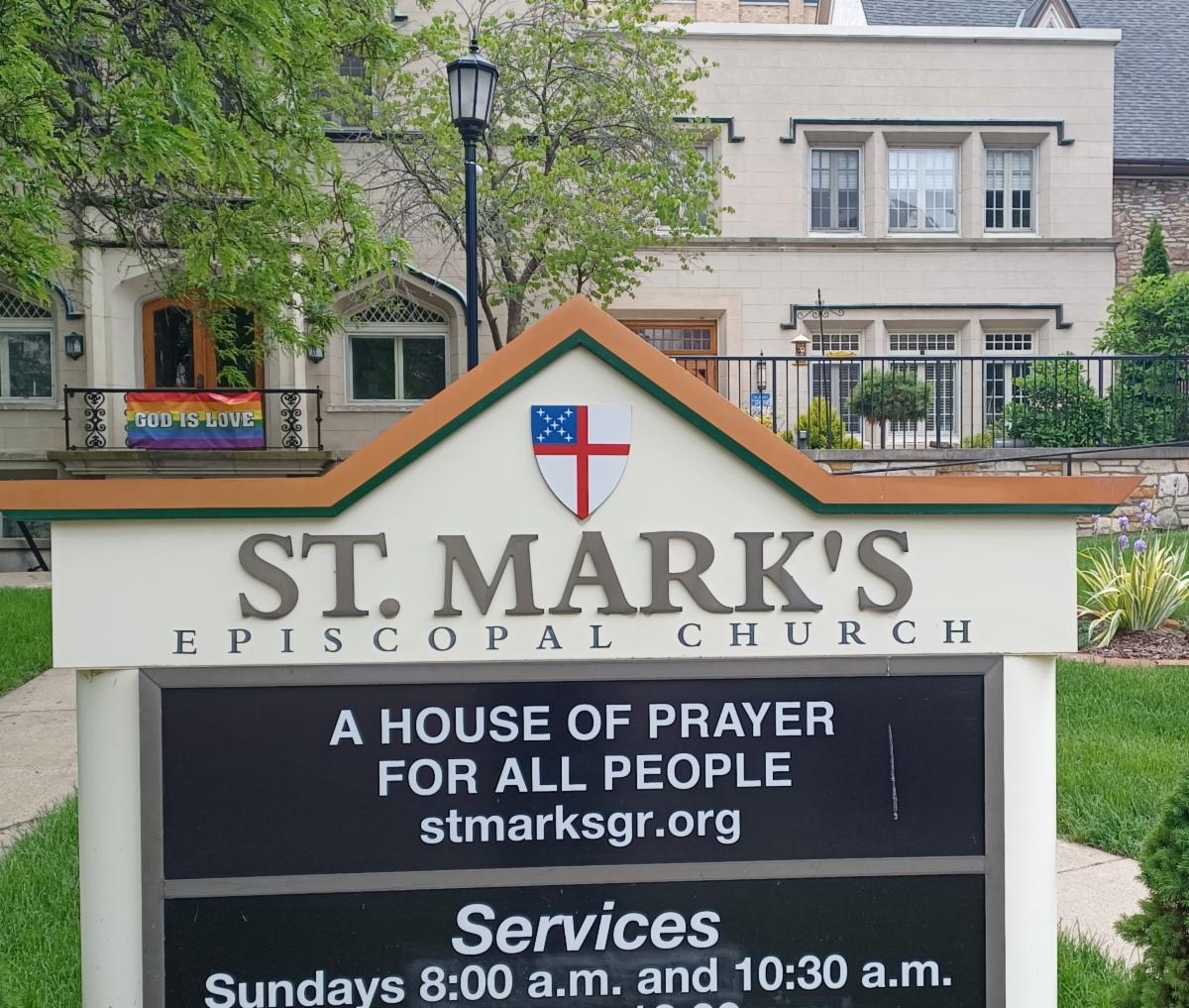 St Marks front yard sign