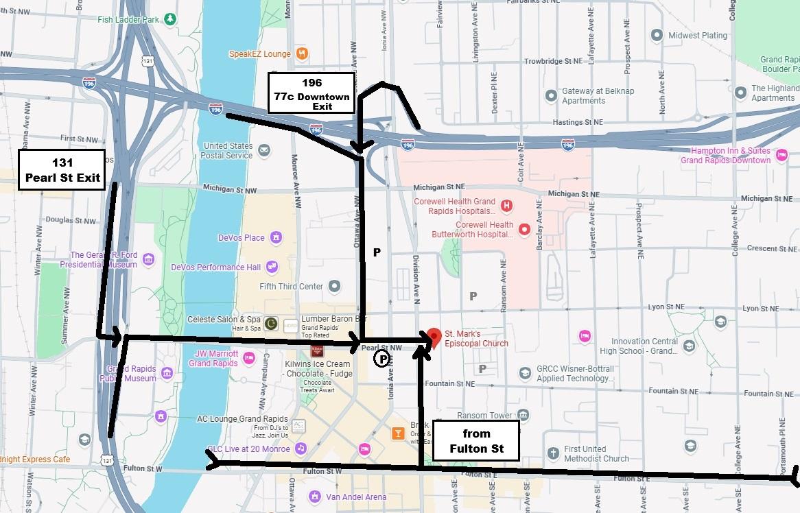 st marks highway map
