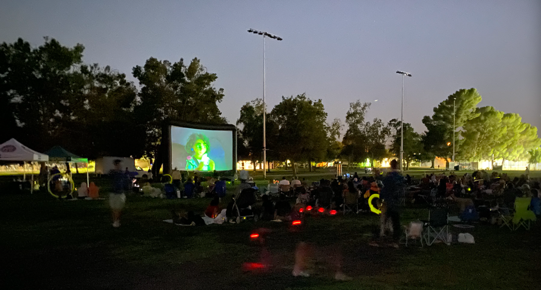 Movies in the Park event at VNSO Park