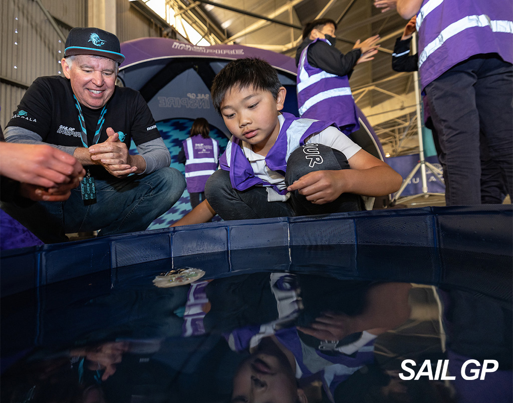 Steve Malton overseeing the Buoyancy Activity