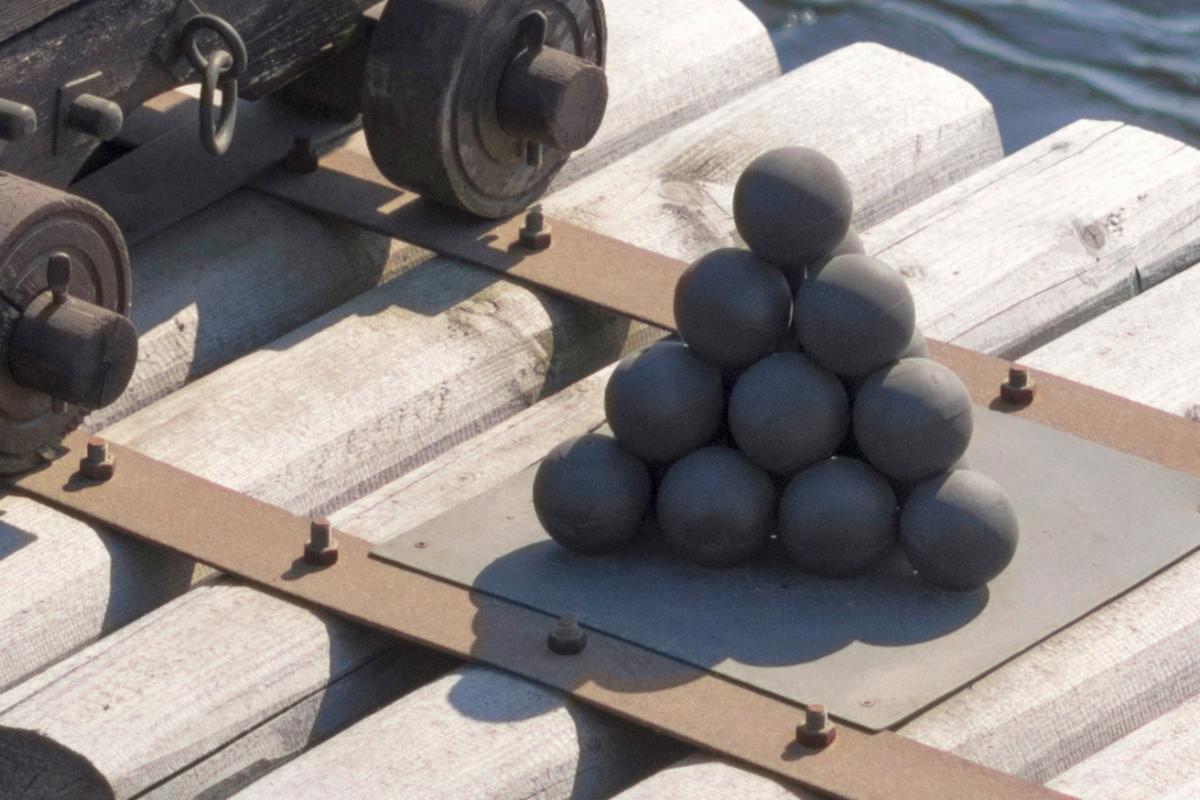 Stacked Cannon Balls