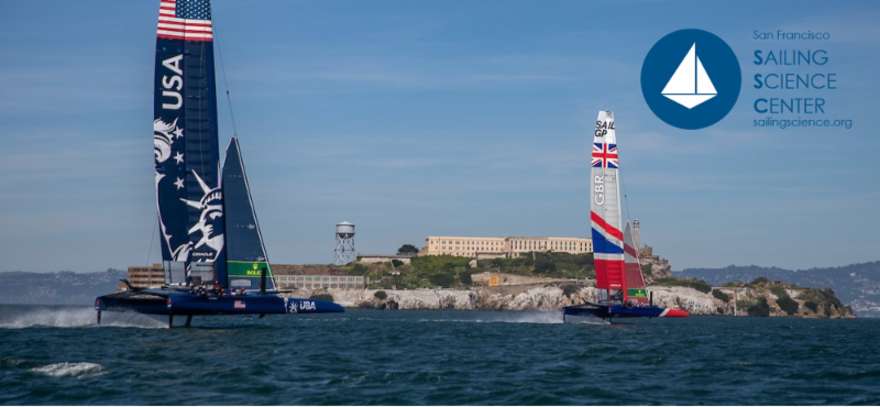F50 Catamarans Racing in front of Alcatraz