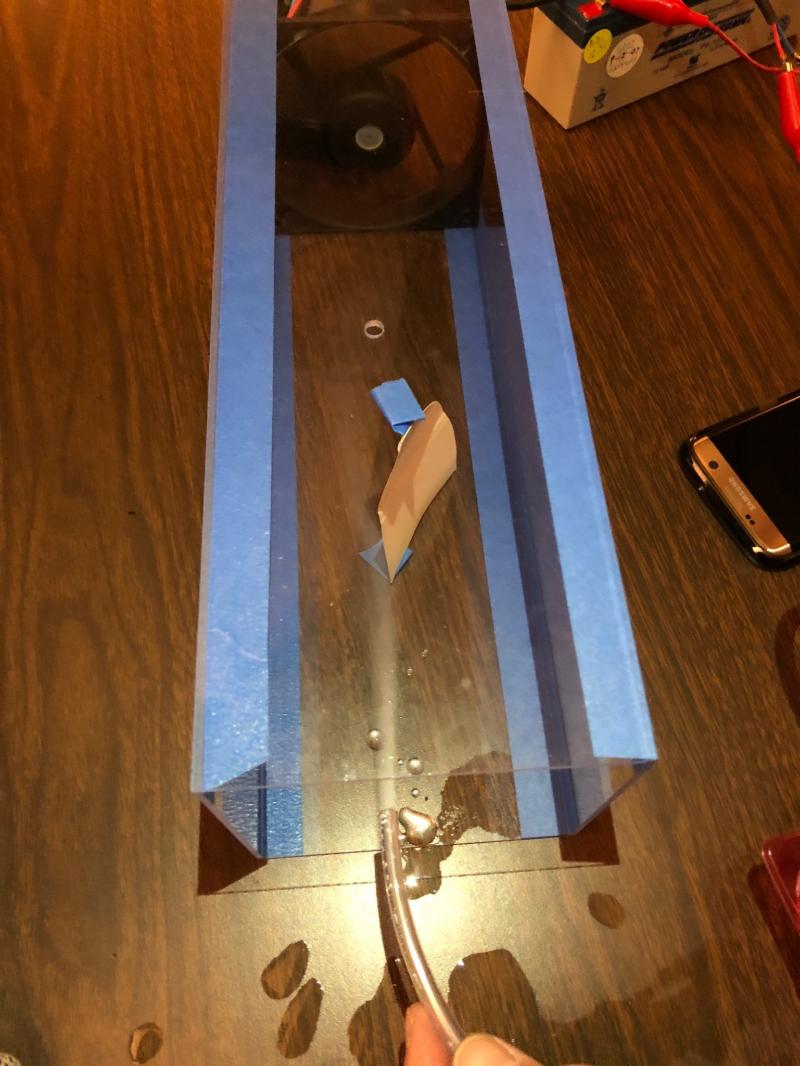 Streamlines Over a Cardboard Sail