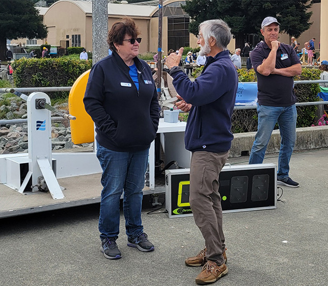 SSC Team members talk prior to guests arriving