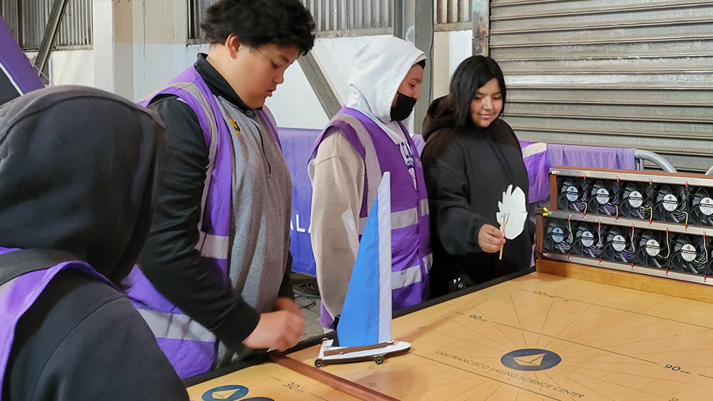 Students at the SSC Land Yacht Table