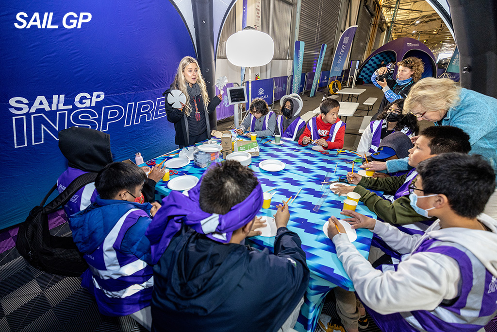 Sarah Klafkowski leading the wind turbine activity