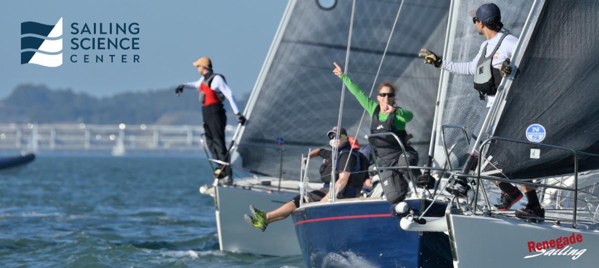 Bow crew at the start of a J-105 race