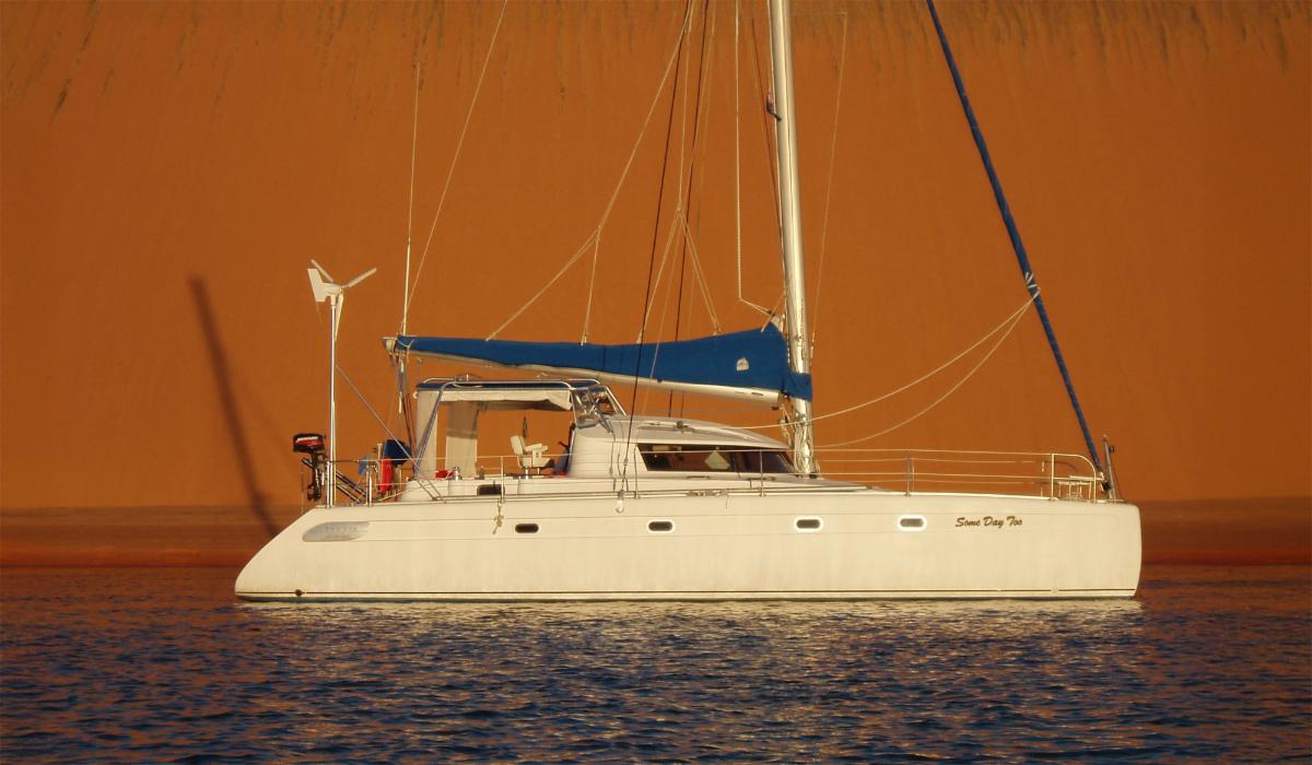 Pam Schaffer's catamaran