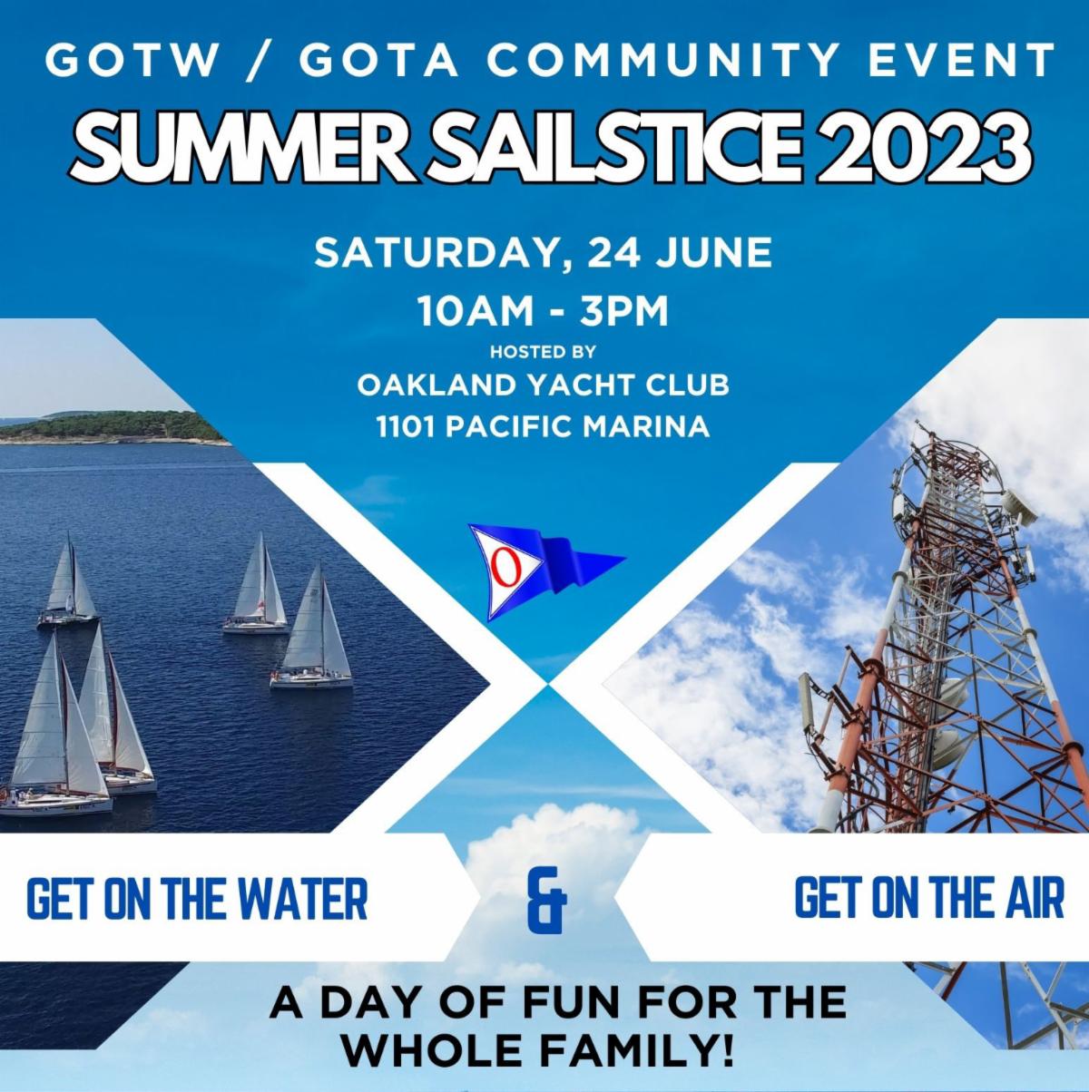 Top Section of OYC Summer Sailstice 2023 Flyer