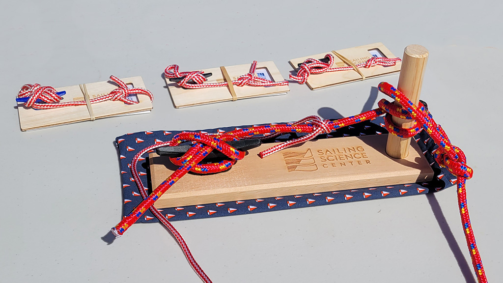 Photo of large and small knot boards on a table