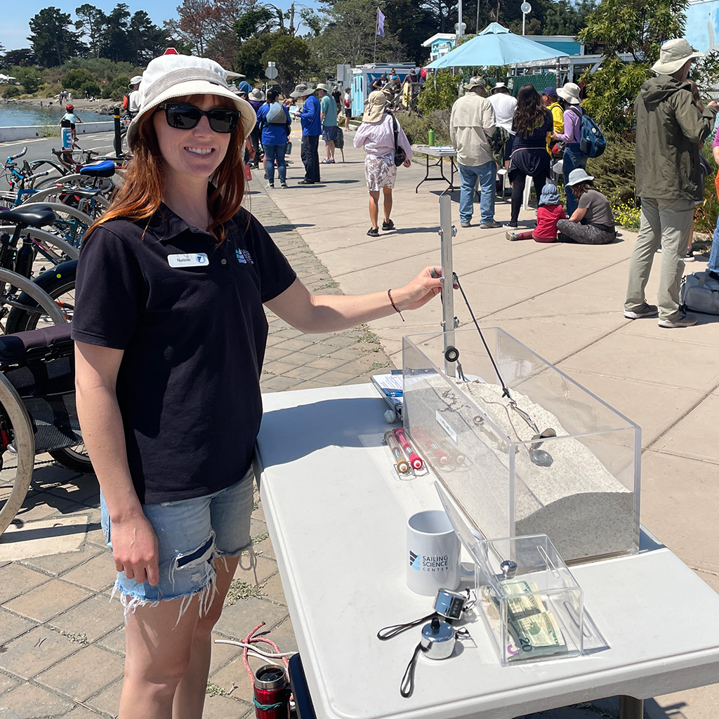 Natalie Staffs the Anchoring Exhibit