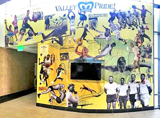 Hall of Fame Mural in Monarch Athletic Center